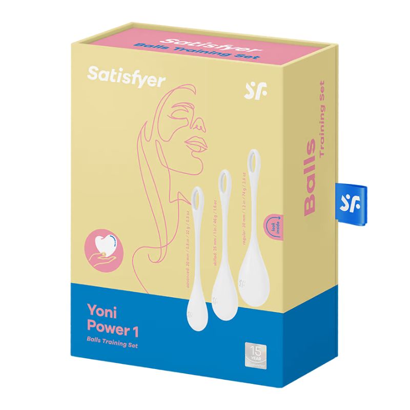 Satisfyer – Yoni Power Balls 1 White | Pelvic Floor Training Ben Wa Ball Set