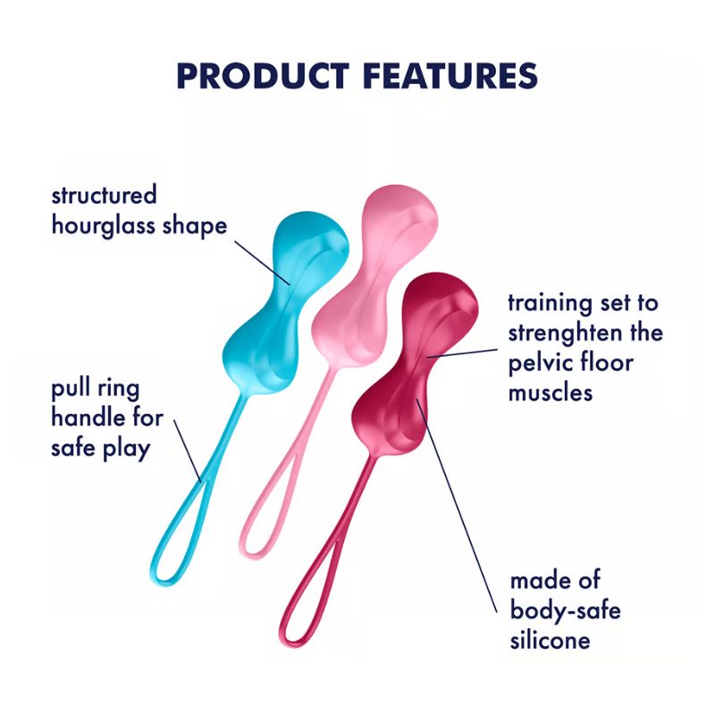 Satisfyer – Power Balls 3 Pc | Pelvic Floor Training Love Balls