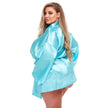 Baci - Baby Blue Satin Robe | XS-3XL