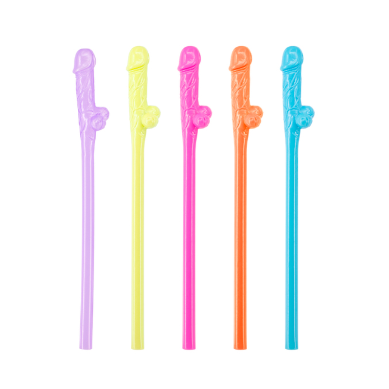 Excellent Power - Dicky Sipping Straws 10 Pack | Assorted Colours