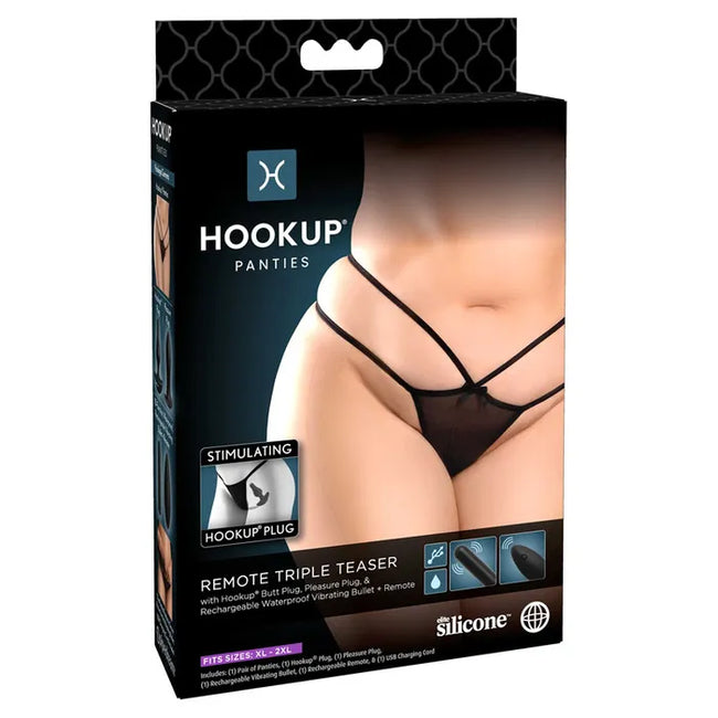 HOOKUP - Remote Triple Teaser | Panty Vibrators XL-XXL
