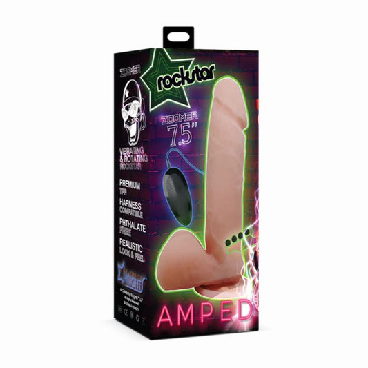 Rockstar Amped - Zoomer 7.5" | Vibrating Dildo