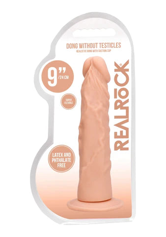 Real Rock 9" Dong w/out Testicles | Flesh
