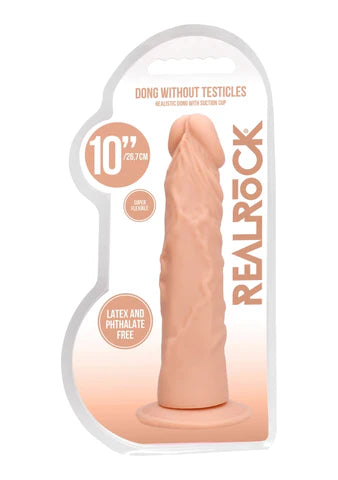 Real Rock - 10" Dong w/out Testicles | Flesh