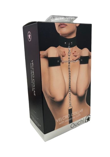 Ouch! - Velcro Collar with Seperate Cuffs | Black