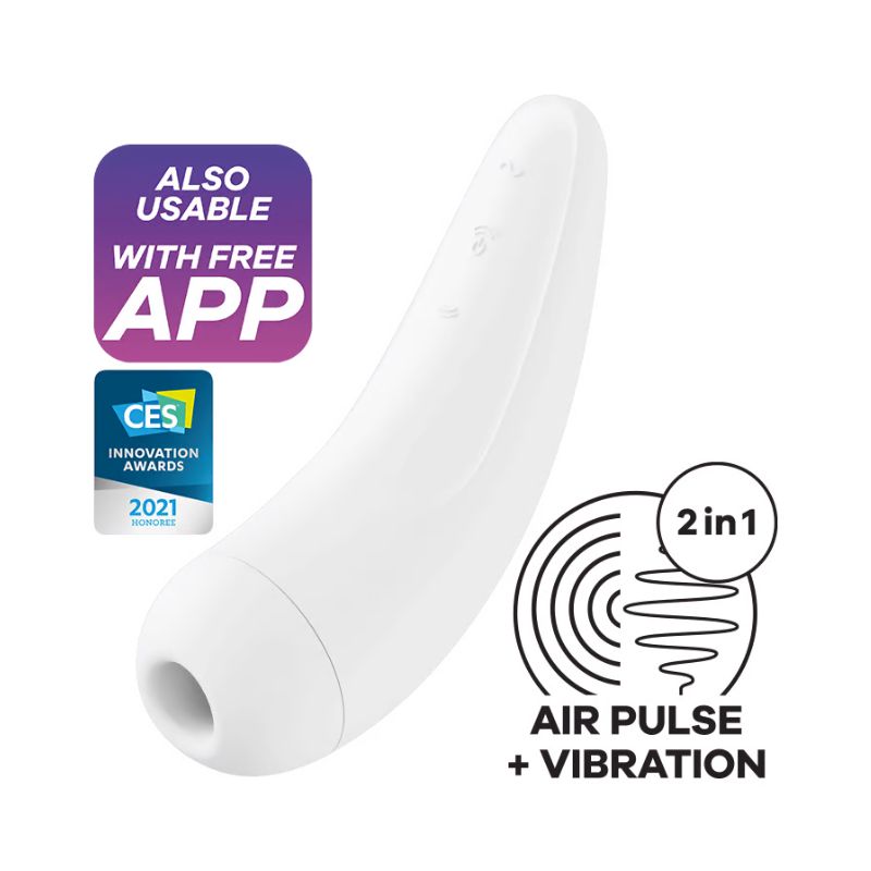 Satisfyer Curvy 2+ Air Pulse Stimulator + Vibration with App Control