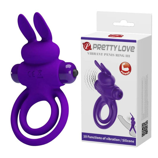 Pretty Love - Vibrant Penis Ring III | Purple