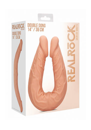 Real Rock- Double Dong | Assorted Colours 14"