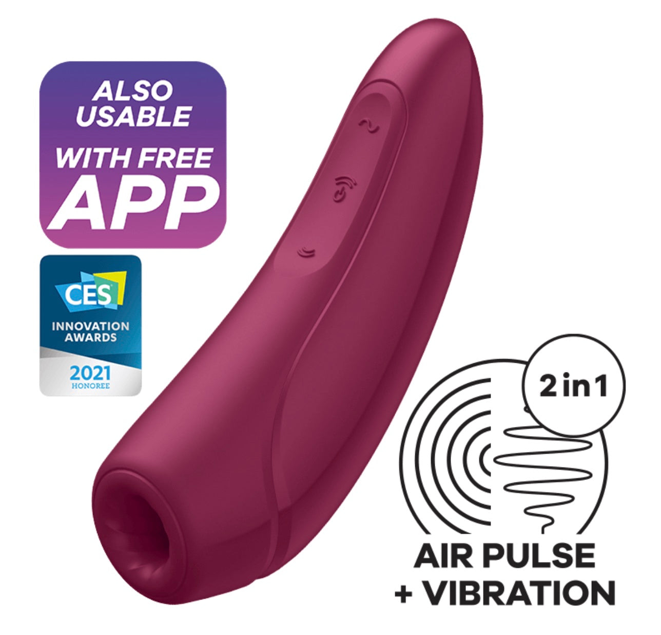 Satisfyer - Curvy 1+ | Air Pulse Stimulator & Vibration
