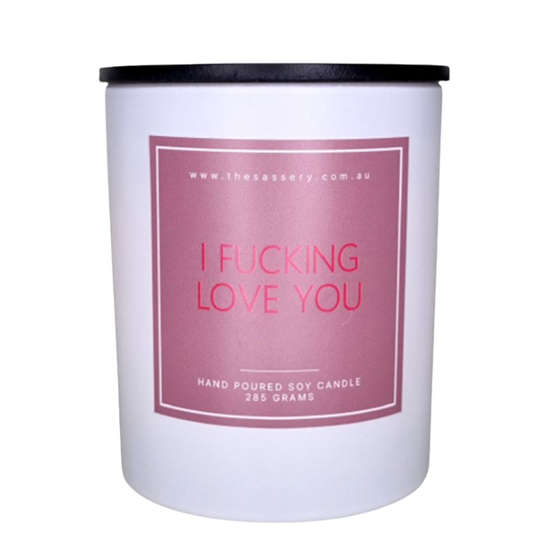 The Sassery - I F**king Love You | Candle