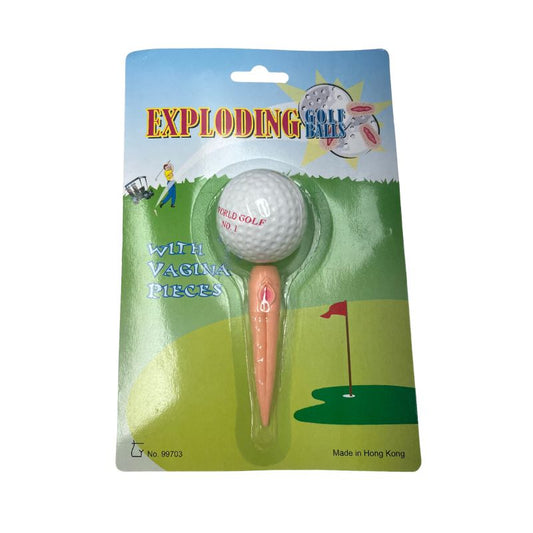 Exploding Vagina | Golf Ball & Tee Set