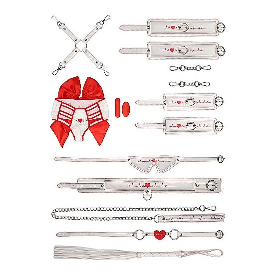 LIMITED EDITION! Ouch! - Nurse Bondage Kit | 12 Piece Set