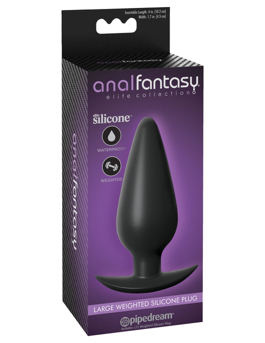 Anal Fantasy Elite | Large Weighted Silicone Plug