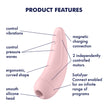 Satisfyer Curvy 2+ Air Pulse Stimulator + Vibration with App Control