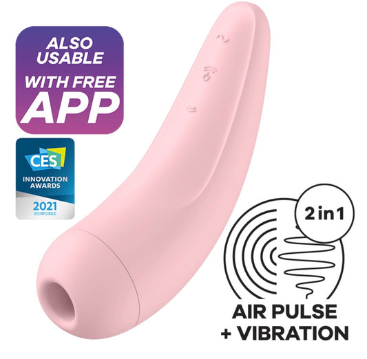 Satisfyer Curvy 2+ Air Pulse Stimulator + Vibration with App Control