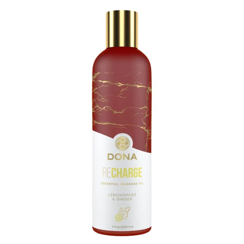 Dona by Jo - Essential Massage Oil - Recharge | Lemongrass & Ginger 120ml