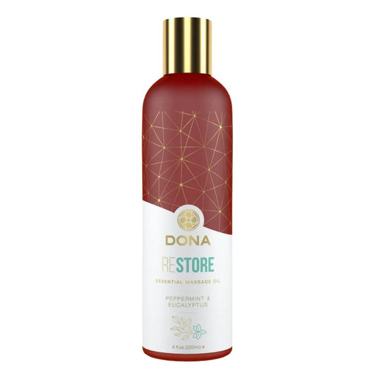 Dona by Jo - Essential Massage Oil - Restore | Pepermint & Eucalyptus 120ml
