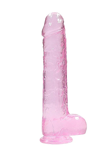 Real Rock - Crystal Clear Dildo 9" | Assorted Colours