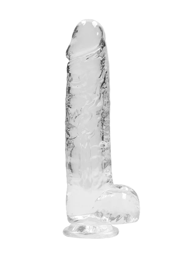 Real Rock - Crystal Clear Dildo 9" | Assorted Colours