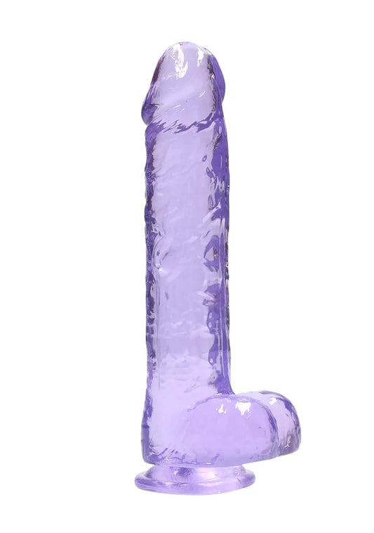 Real Rock - Crystal Clear Dildo 9" | Assorted Colours