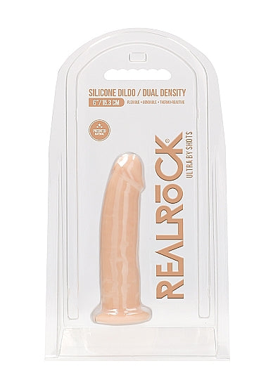 Real Rock - Silicone Dildo Dual Density 6" | Assorted Colours