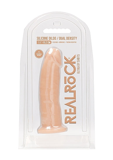 Real Rock - Silicone Dildo Dual Density | 7.5" Flesh