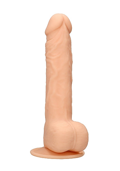 Real Rock - Silicone Dildo Dual Density | 9.5" Flesh With Balls