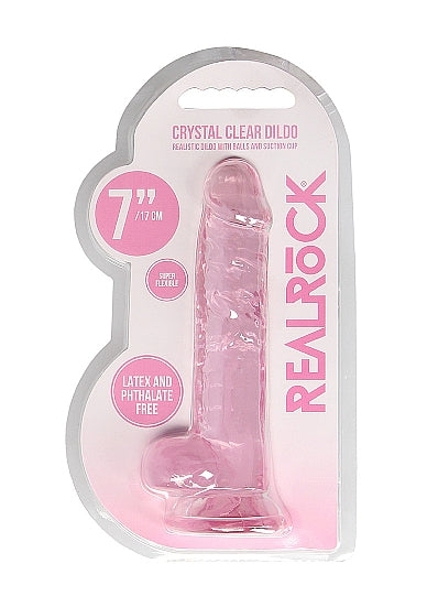 Realrock - Crystal Clear Dildo 7" | Assorted Colours