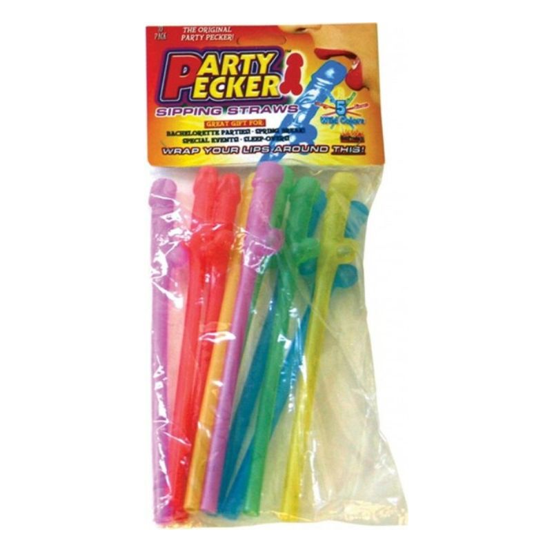 Hott Products - Party Pecker | Assorted Sipping Straws