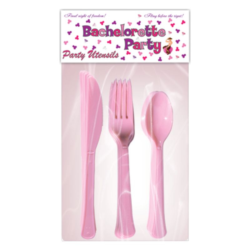 Bachelorette Party - Pink Party Utensils | 30 Piece Set